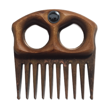 Bisson Bronze Patina Beard Pick - Bisson Combs